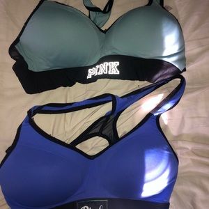 Victoria secret and p!nk sports bras